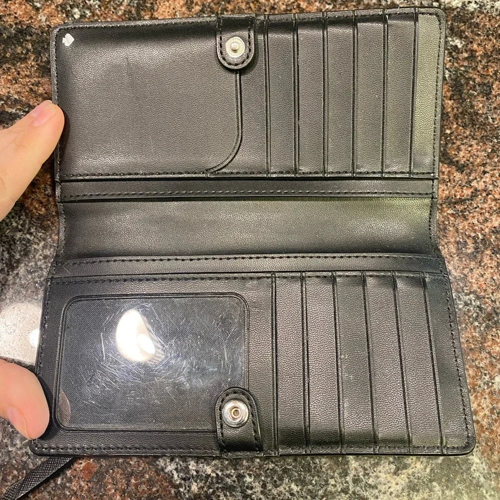 Kate Spade snap closure bifold wallet